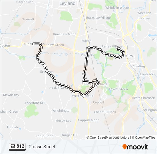 Bus 812 Route Map 812 Route: Schedules, Stops & Maps - Crosse Street (Updated)