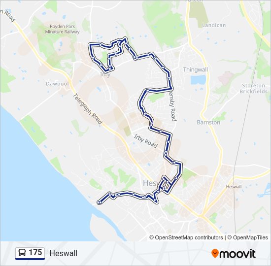 175 Bus Line Map