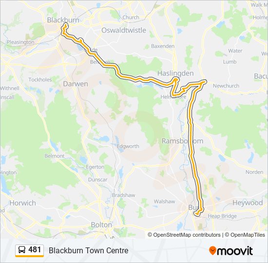 481 bus Line Map