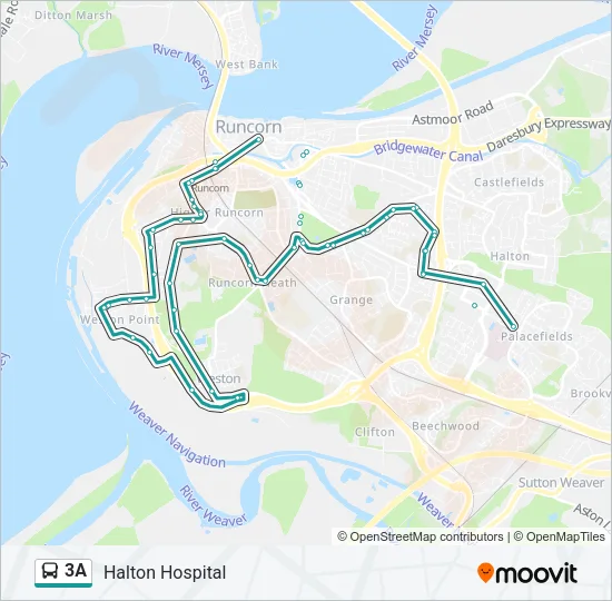 3A Bus Line Map