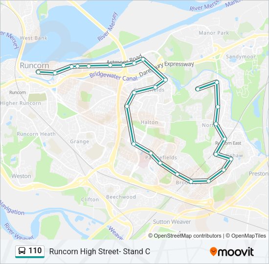 110  Line Map