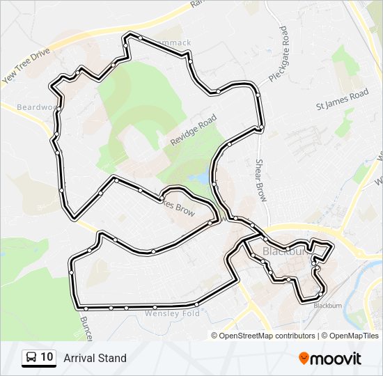 10 Bus Line Map