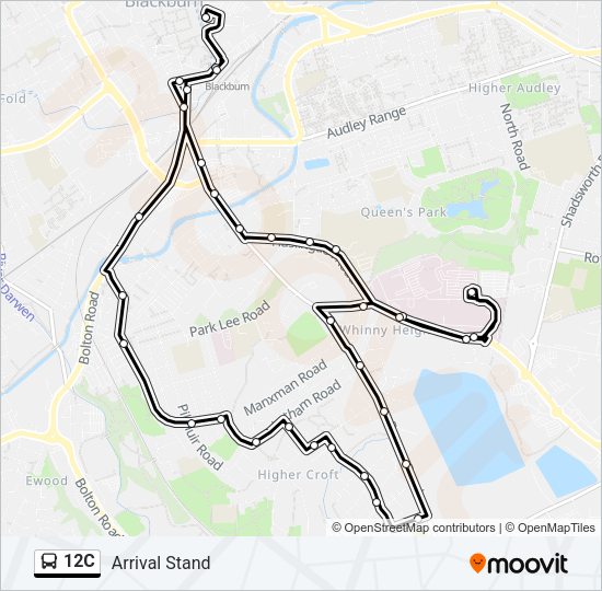 12C Bus Line Map