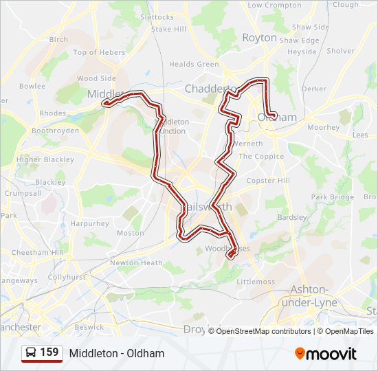 159 Bus Line Map