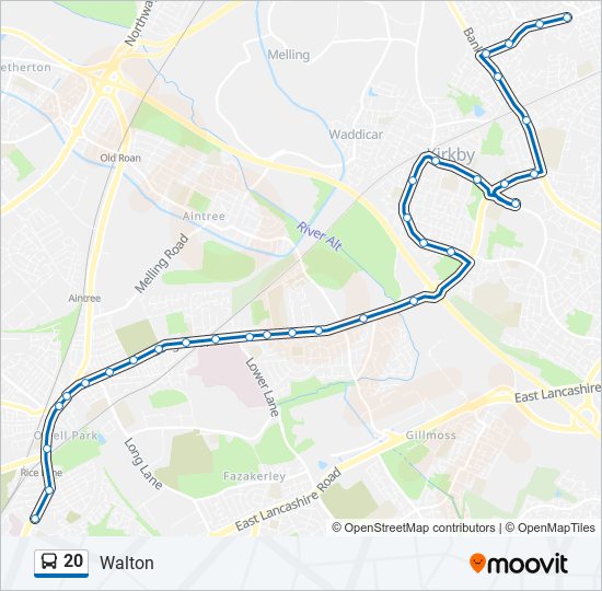 20 Route Schedules, Stops & Maps Walton (Updated)
