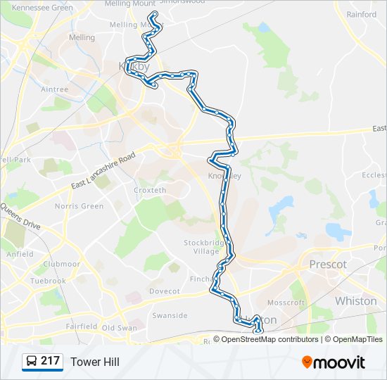 217 Route: Schedules, Stops & Maps - Tower Hill (Updated)