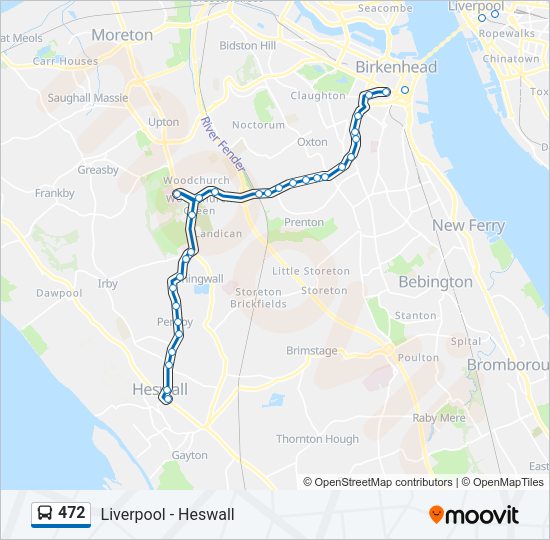 472 Bus Line Map