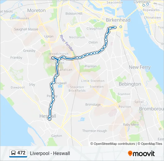 472 Bus Line Map