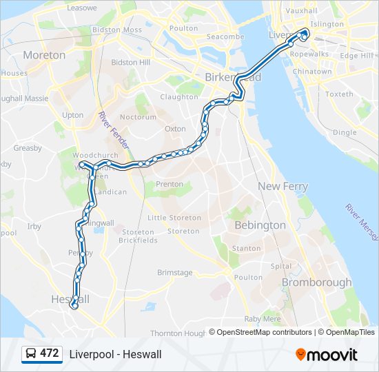 472 Bus Line Map
