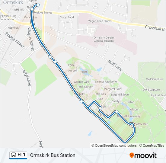 EL1 Bus Line Map