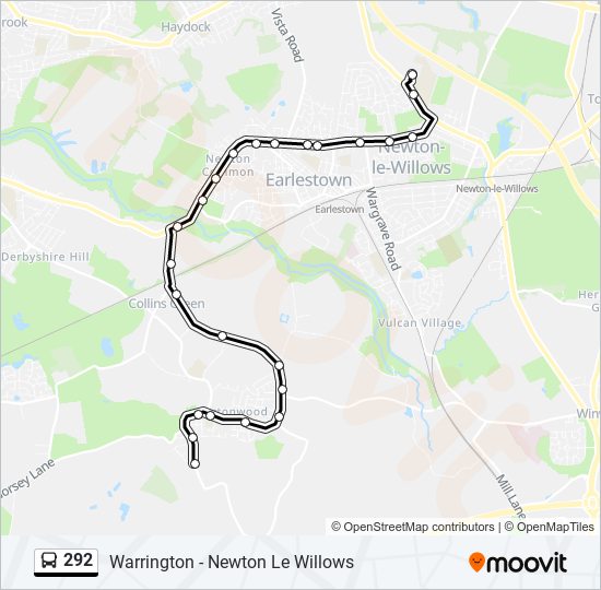 292 bus Line Map