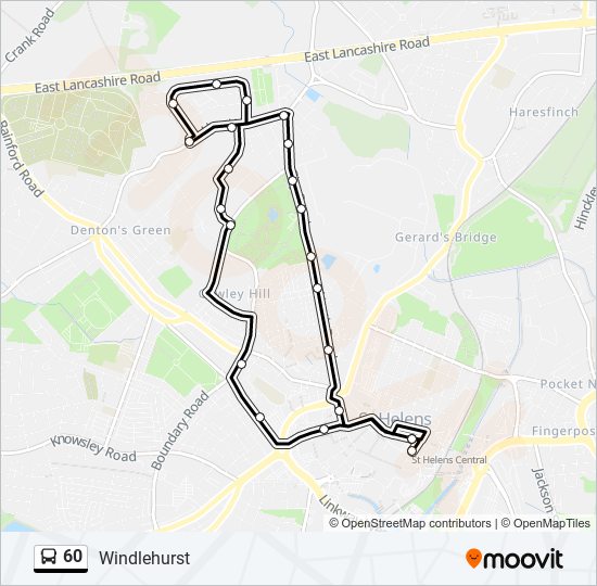 Bus 60 Route Map 60 Route: Schedules, Stops & Maps - Windlehurst (Updated)