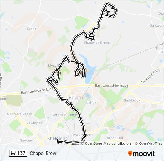 Bus 137 Route Map 137 Route: Schedules, Stops & Maps - Chapel Brow (Updated)