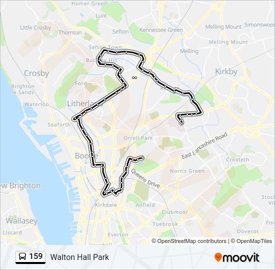 159 Bus Line Map