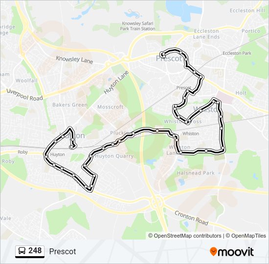 248 Bus Line Map