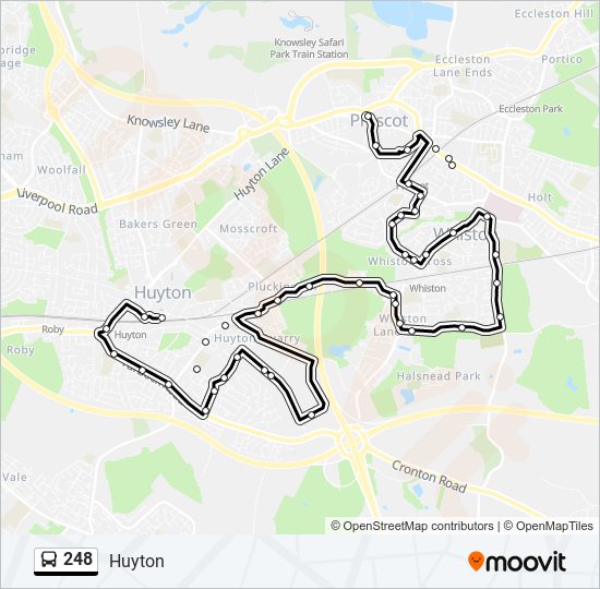 Bus 248 Route Map 248 Route: Schedules, Stops & Maps - Huyton (Updated)