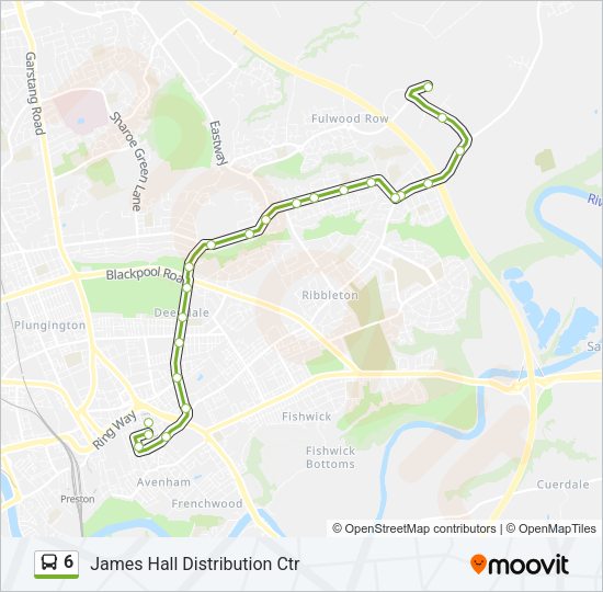 6 Bus Line Map