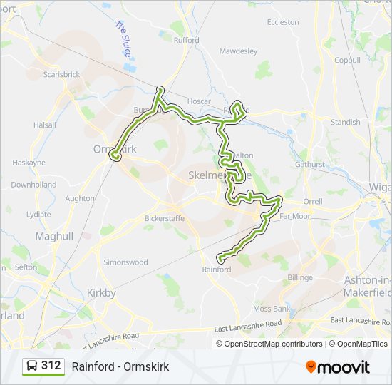 312 Bus Line Map