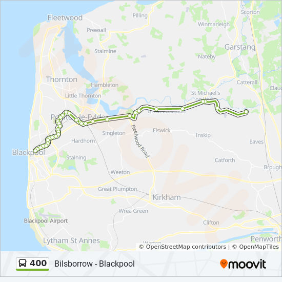 Bus 400 Route Map 400 Route: Schedules, Stops & Maps - Central (Updated)