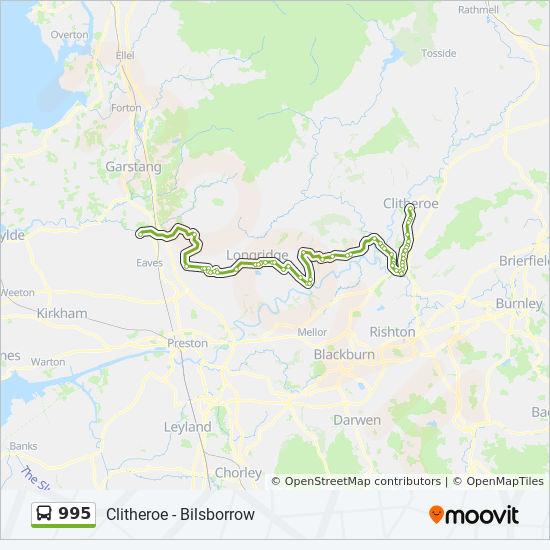 995 bus Line Map