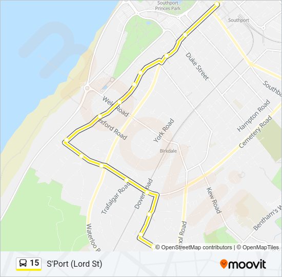 15 Bus Line Map