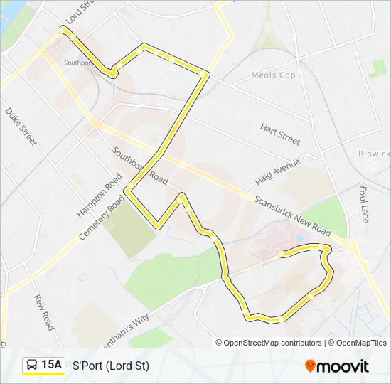 15A Bus Line Map