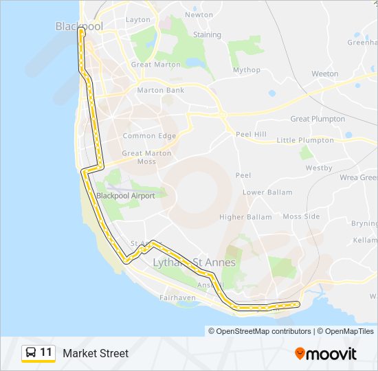 11 Bus Line Map
