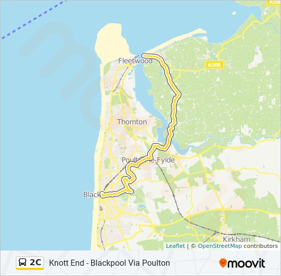 2C Route: Schedules, Stops & Maps - Blackpool Town Centre