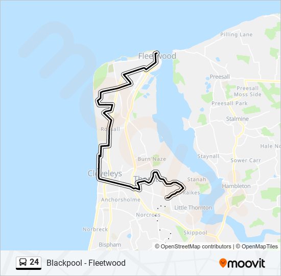 Bus 24 Route Map 24 Route: Schedules, Stops & Maps - Fleetwood (Updated)