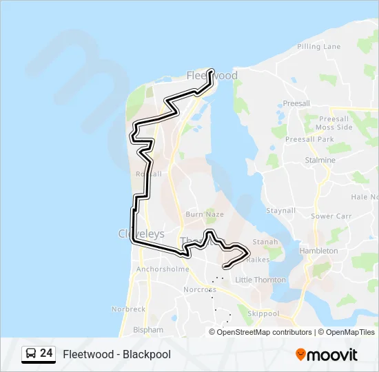24 Bus Line Map