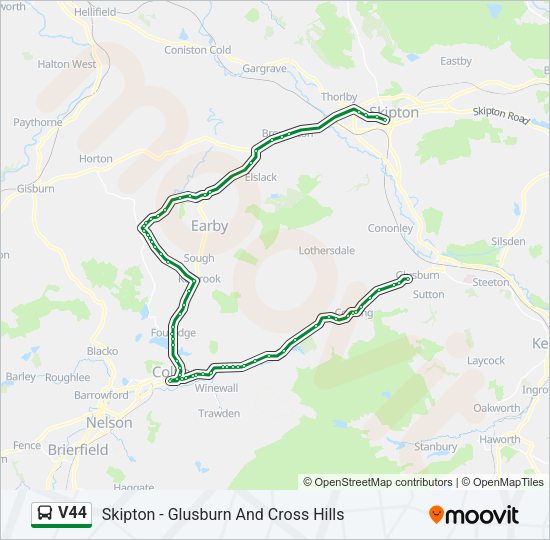 V44 Bus Line Map