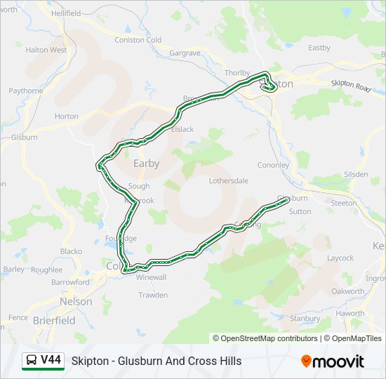 V44 Bus Line Map