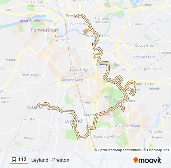 112 Bus Line Map