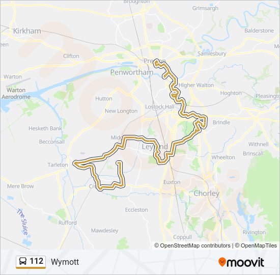 112 bus Line Map