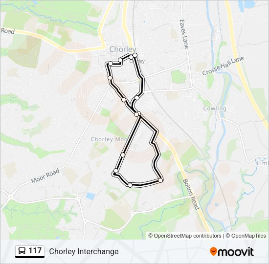 117 Bus Line Map