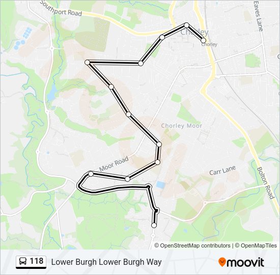 118 Bus Line Map