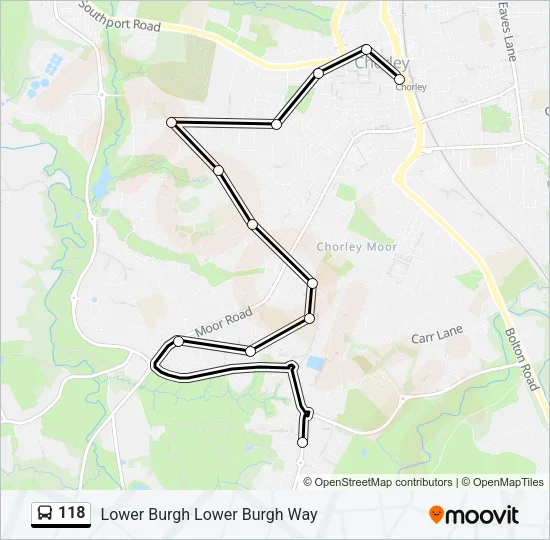 118 Bus Line Map