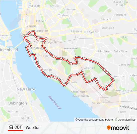 CBT Bus Line Map
