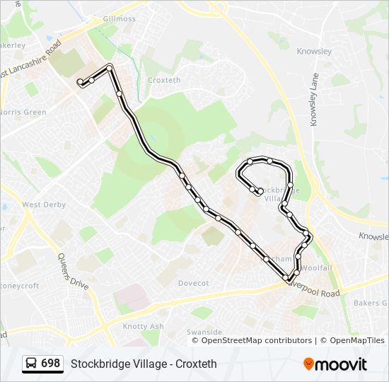 M57 Bus Route Schedule 698 Route: Schedules, Stops & Maps - Croxteth Park (Updated)