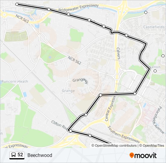 52 Route: Schedules, Stops & Maps - Beechwood (Updated)