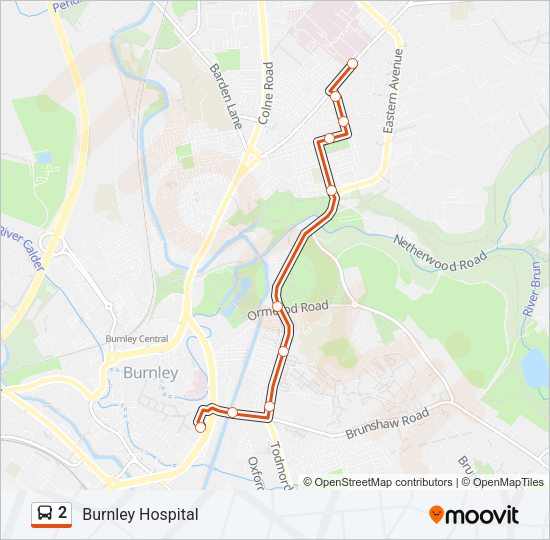 2 Bus Line Map