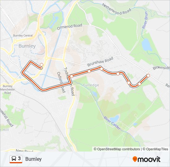 3 bus Line Map