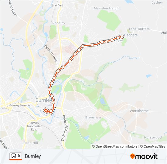 5 bus Line Map