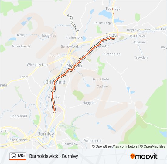 M5 Bus Route Map M5 Route: Schedules, Stops & Maps - Queensgate (Updated)