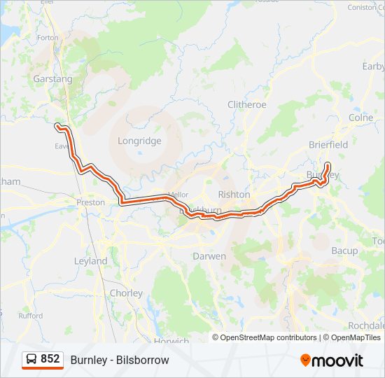 852 Bus Line Map