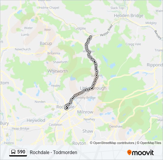 590 Bus Line Map