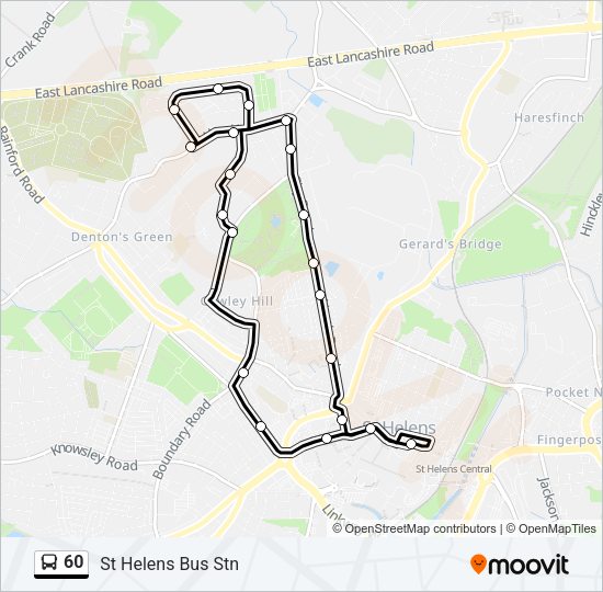 60 Bus Line Map