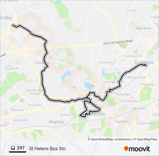 297 Bus Line Map