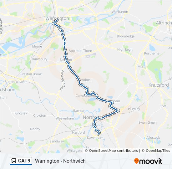 CAT9 Bus Line Map