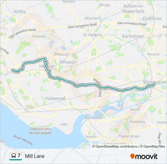 7 Bus Line Map